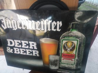Jagermeister metal sign