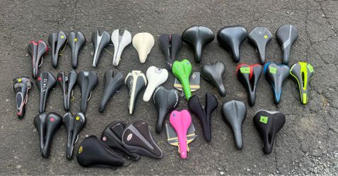 Bike saddles bicycle racks