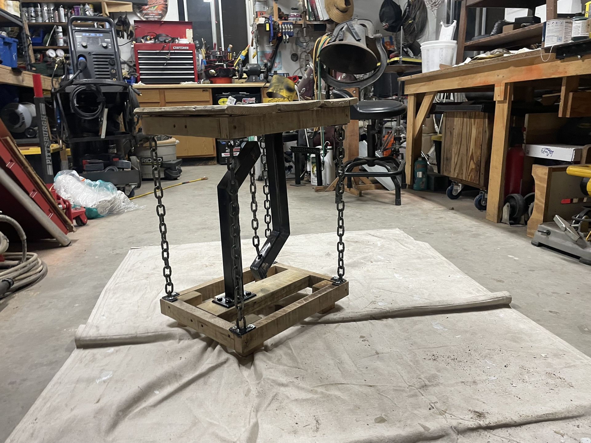 Wooden bedside/coffee floating table