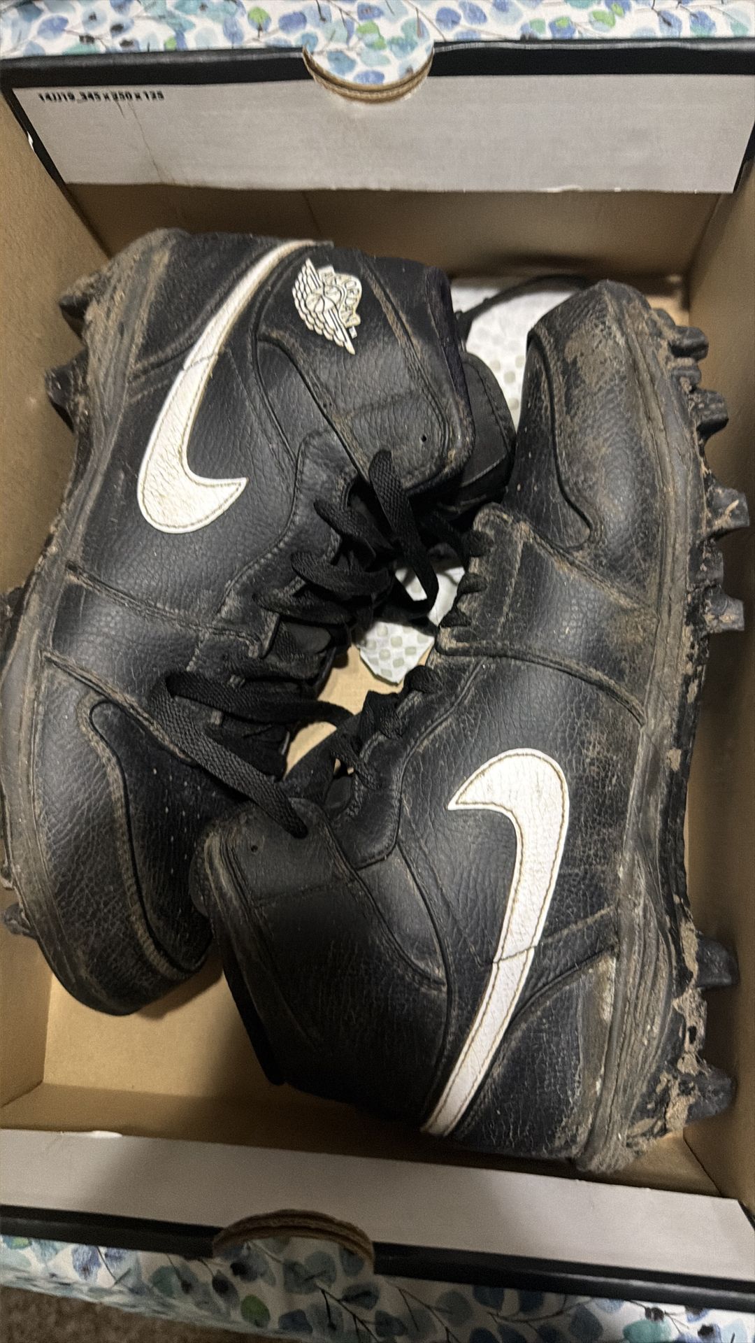 Used Jordan 1 High football cleat