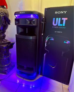 Sony ULT Tower 10 Ultimate Party Tower Speaker - Wireless Microphone , 360 Party Lights, ULT Bass Boost
