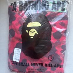  BAPE Camo Hoodie (Red)