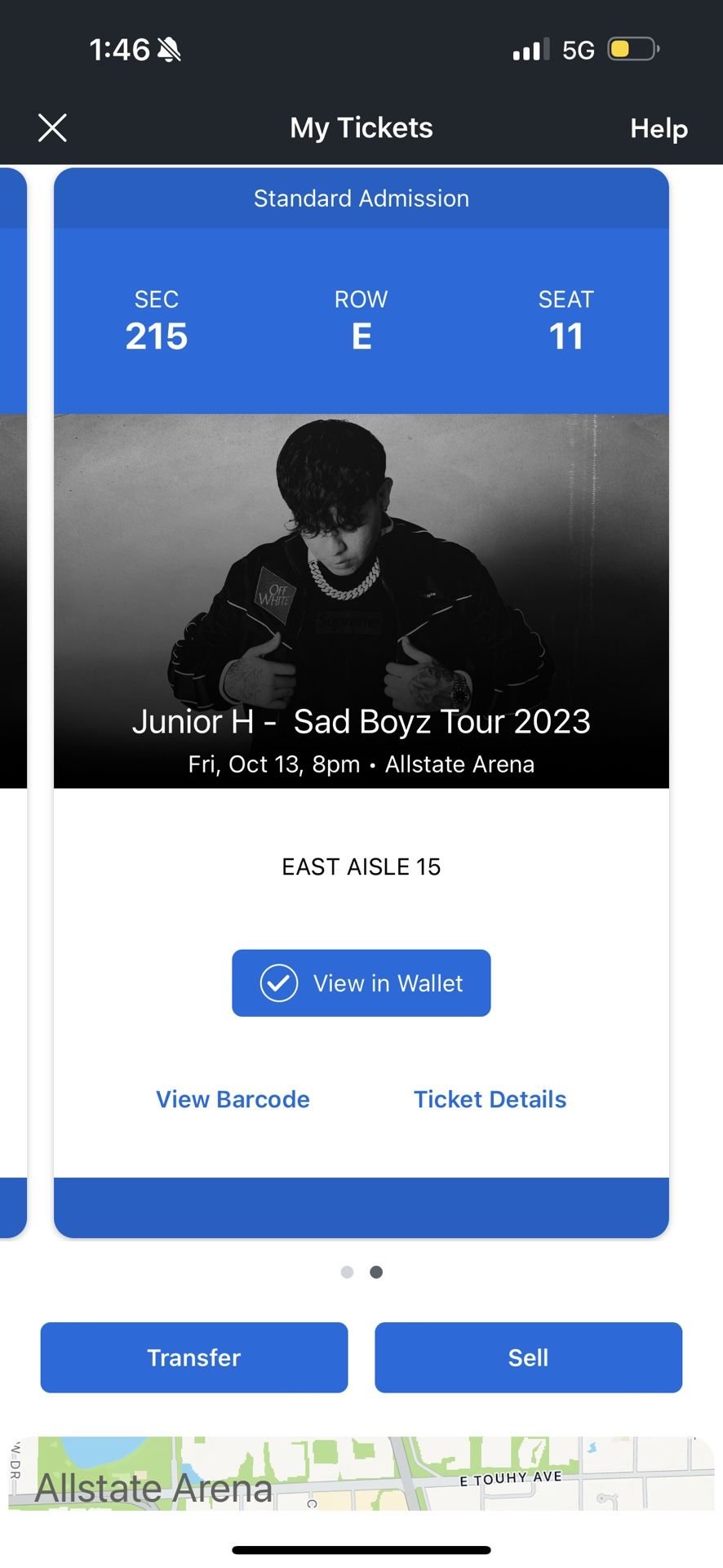 Junior h Tickets