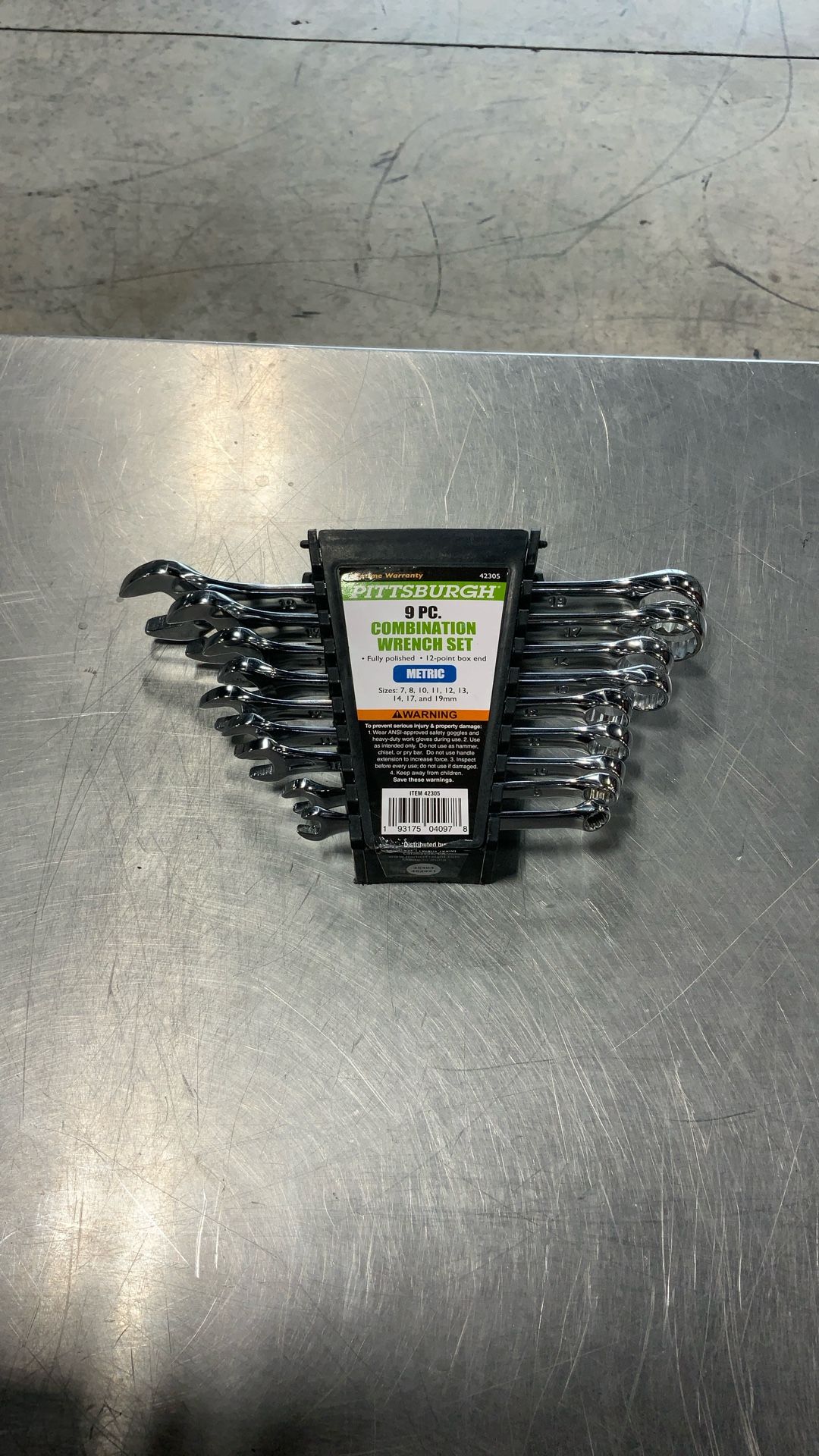 Pittsburgh 9pc Combination Wrench Set