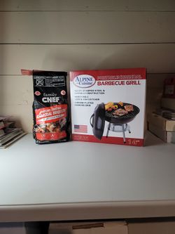 Brand NEW 14" Portable Charcoal Barbecue Grill w/Charcoal 