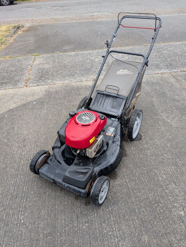 Craftsman Self-propelled High Wheel Lawnmower With Bagger Lawn Mower