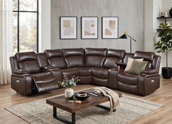 New luxury power recliner sectional couch / free delivery