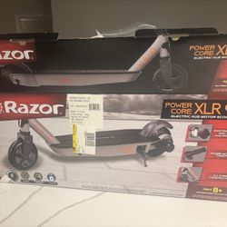 Razor XLR 90 E-Scooter ( Brand New) – Lightweight Durable Grey/Black Open Box