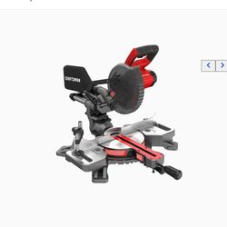 CRAFTSMAN V20 7-1/4-in 20-Volt Max Single Bevel Sliding Compound Cordless Miter Saw