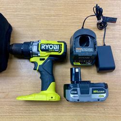 Ryobi ONE+ HP Brushless Hammer Drill Kit + 4.0Ah Battery + Charger + Bag