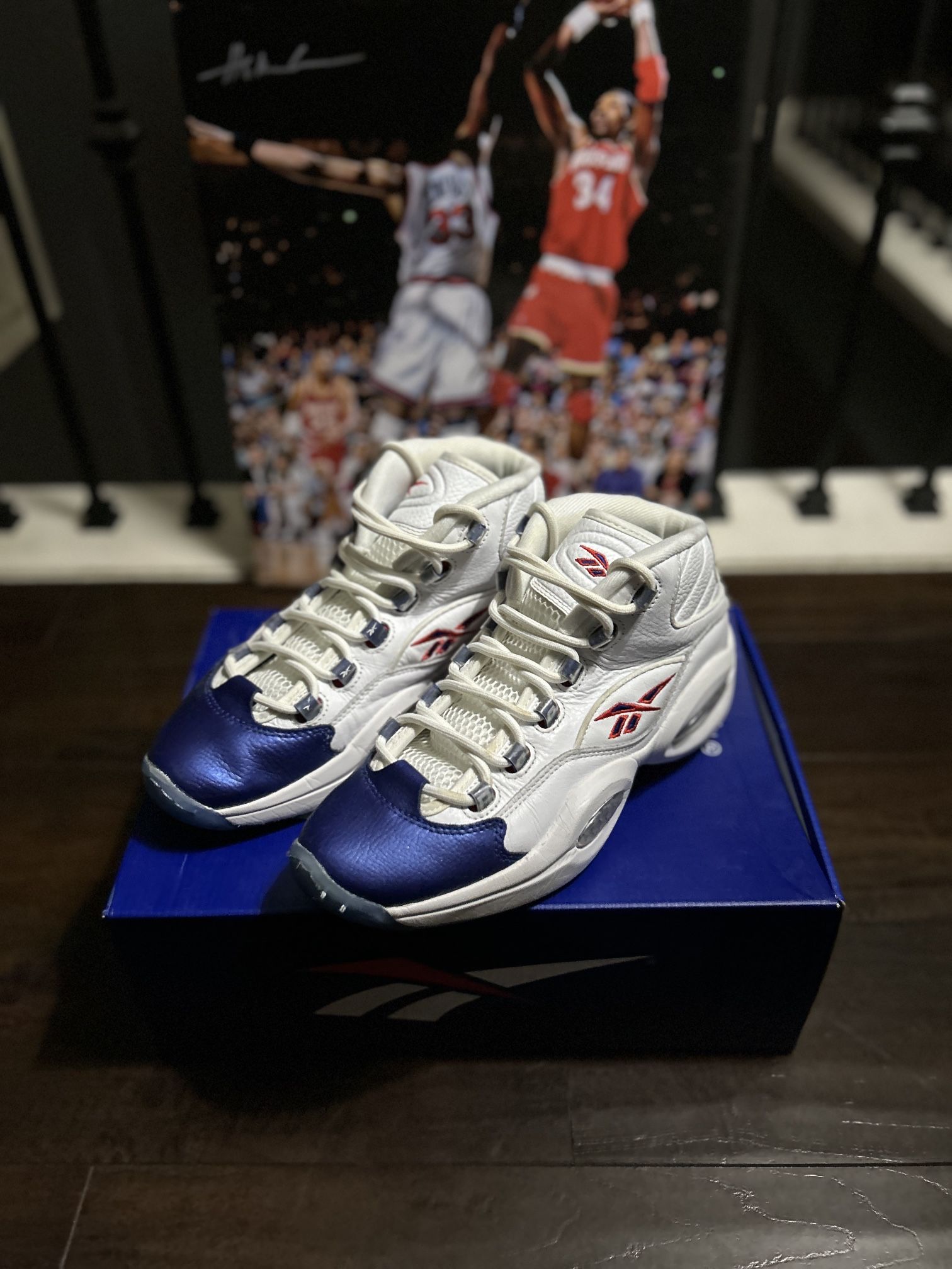 Reebok Question Mid “Blue Toe” (2022)