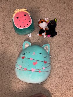 Squish mellows and beanie babies
