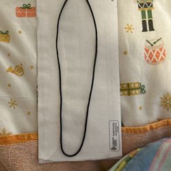 Black Necklace No Pendant On
