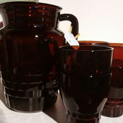 Vintage Garnet Glassware