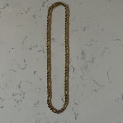 10k Gold Plated Figaro Chain 