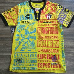 Charly Atlas Guadalajara Lucha Libre AAA Collaboration Futbol Soccer Jersey Mens Size Medium