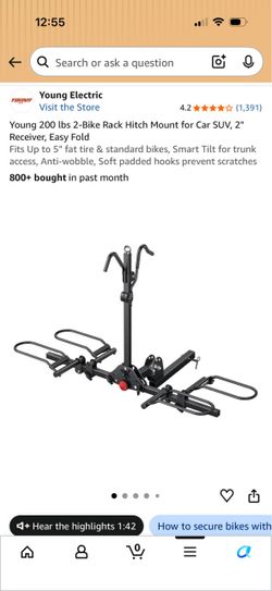 2-Bike Hitch Rack