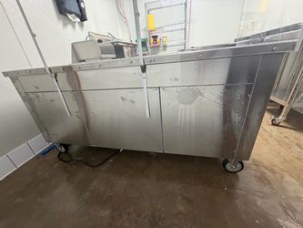 Fried ice cream table cart