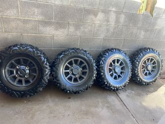 Set Of 4 Trail Máster Tired And Wheel For Rzr 