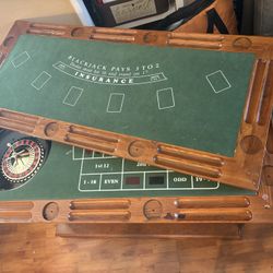 Roulette And Black Jack Table