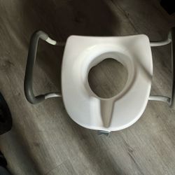 Raised Toilet Seat With Arms
