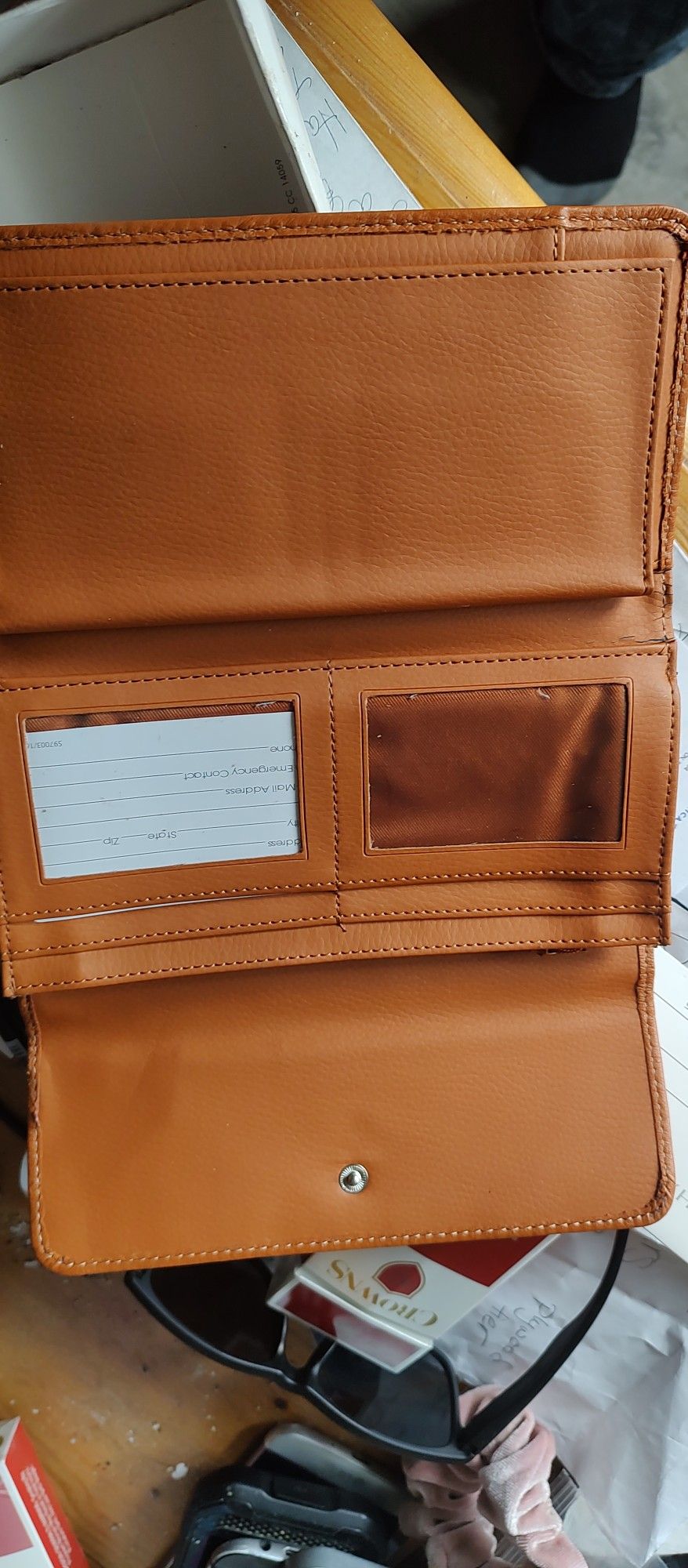 Wallet Leather Charter Club