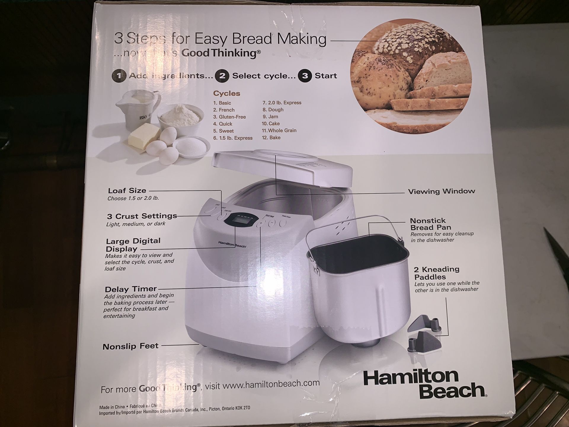 Hamilton beach bread maker