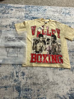 Vale USA boxing tee with graphic of two boxers with the words 'VALLEY BOXING'