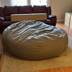Foam Filled Big Joe Bean Bag Chair with Removable Cover