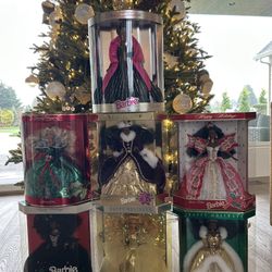 1990’s Barbies Happy Holidays Collection