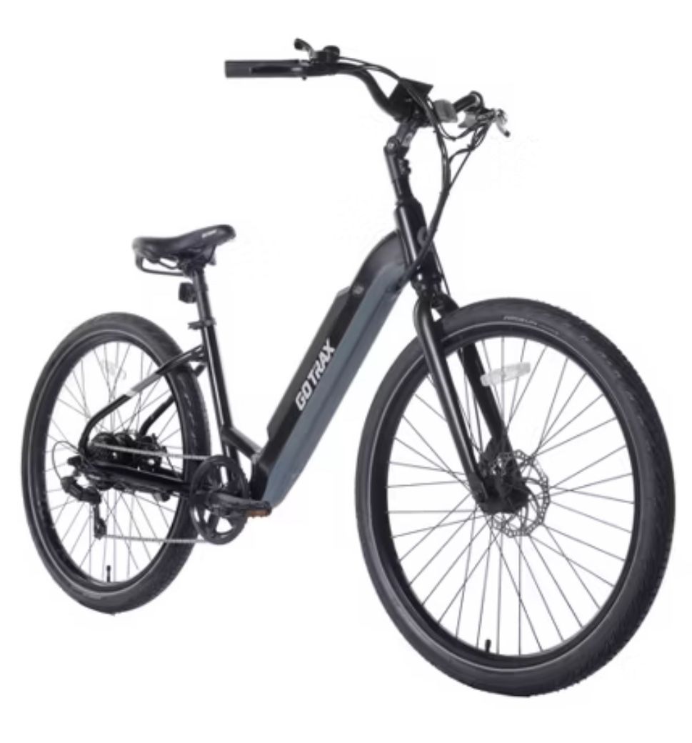 GOTRAX Adult Transit 27.5" Step Through Electric Hybrid Bike