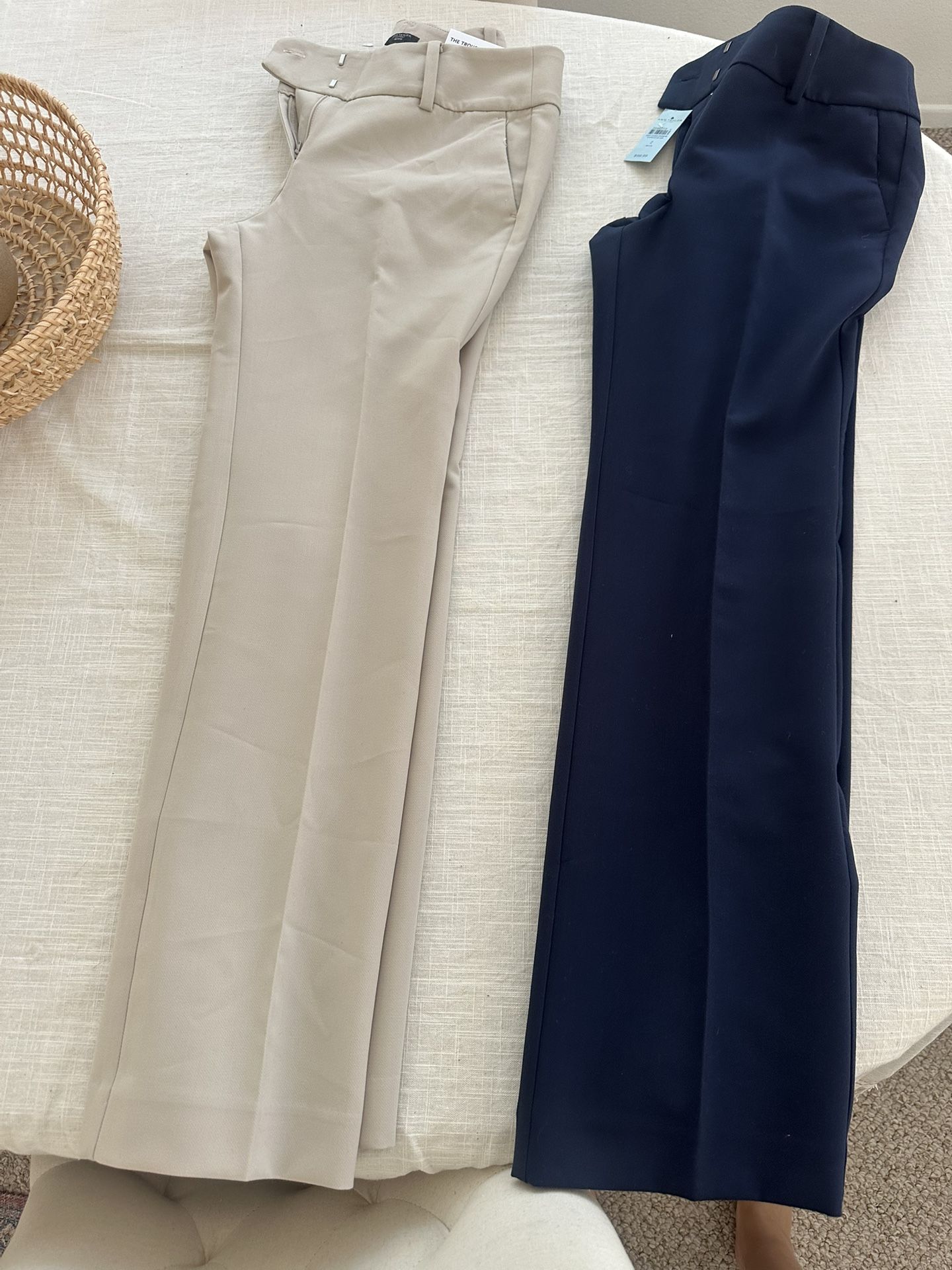 Slack Pants Size 2 Khaki And Navy Blue