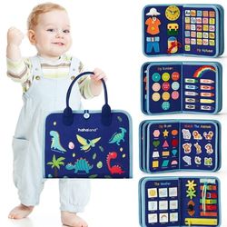 hahaland Busy Board for Toddlers,blue