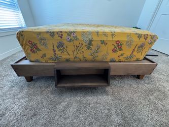 Queen Platform Bed ✨ 3 Detachable Shelves
