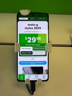 Moto G Stylus 2025 for just only $29.99 when you switch!