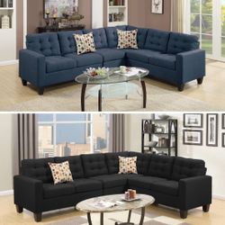 Blue Sectional Sofa 