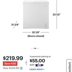 Insignia 7 Cu ft. Chest Freezer
