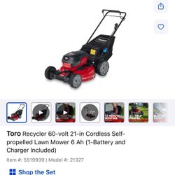60 V 21 inch cordless self-propelled lawnmower