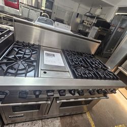 48" VIKING DUAL FUEL RANGE STAINLESS STEEL 