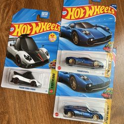 Hot Wheels Pagani Bundle – Brand New | 3 Singles