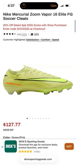 Nike mercurial air zoom