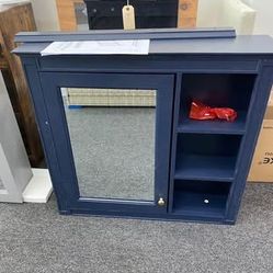 New Assembled. Bathroom Medicine Cabinet With Mirror Wall Mounted