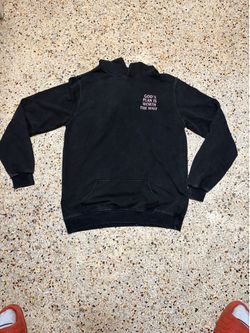 Gods plan is worth the wait black hoodie size-L