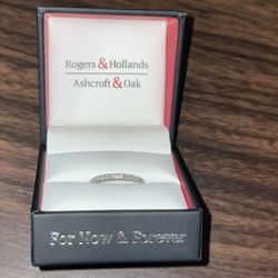 White Gold Diamond Wedding Band 