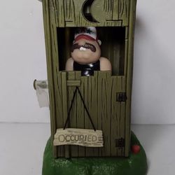 Vibrating Animated Hillbilly Vtg. Gemmy Outhouse 10 Hill Billy