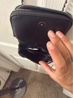 Small Black Leather Crossbody Bag
