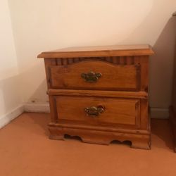 Knotty Pine wood night stand