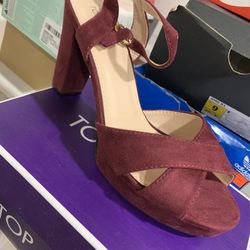 Burgundy Heels