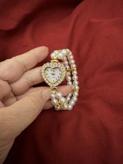 Pearl Heart ❤️ Wrist Watch 
