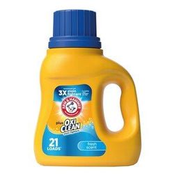 Arm & Hammer Plus Oxi Clean Liquid Laundry Detergent, Fresh Scent, 21 Loads, 27.5 oz